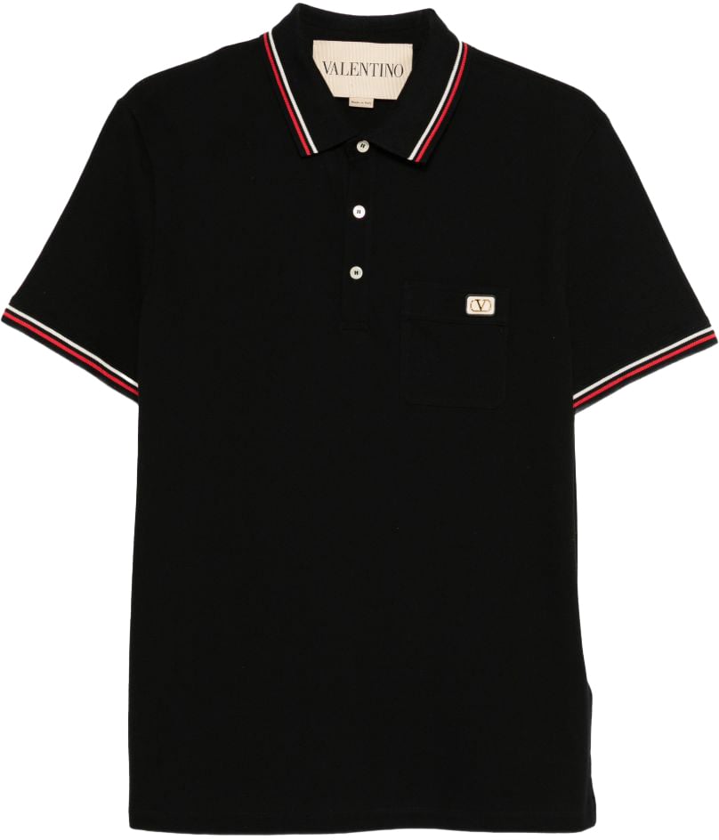 Valentino T-Shirts And Polos Black Zwart