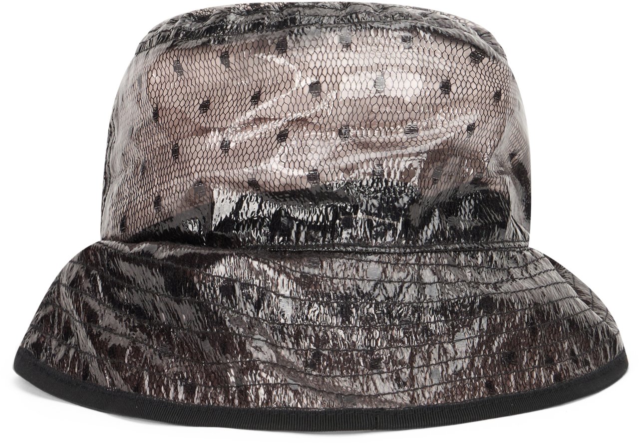 Valentino Black bucket hat, elegant and versatile Zwart