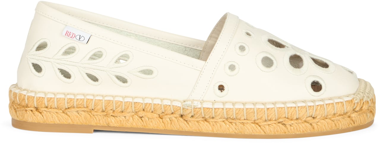 Valentino White cream summer espadrilles Neutraal