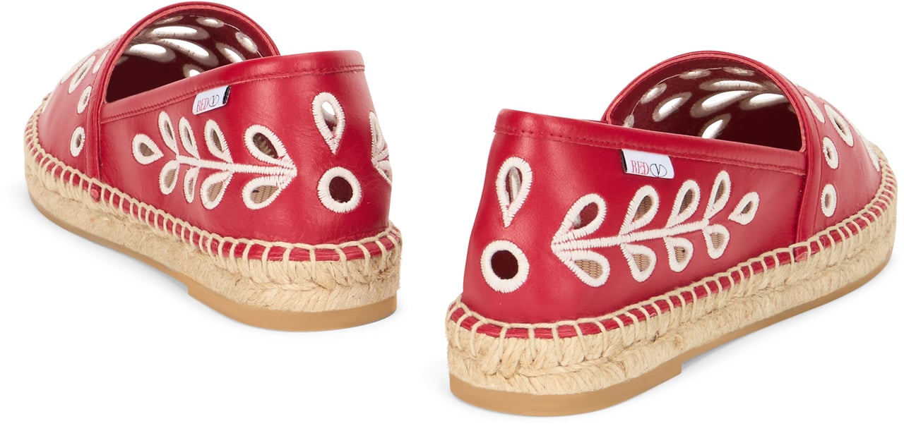 Valentino Red summer espadrille slip-on, light and comfortable Rood