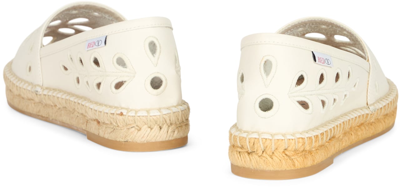 Valentino White cream summer espadrilles Neutraal
