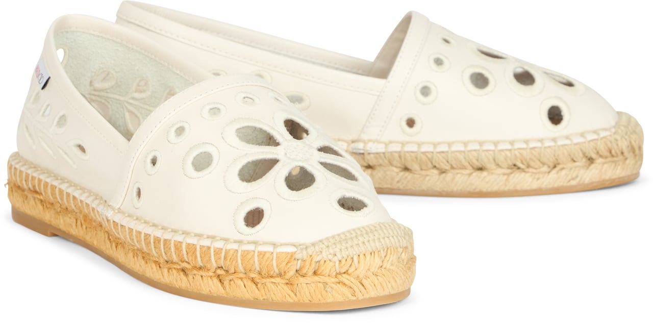 Valentino White cream summer espadrilles Neutraal
