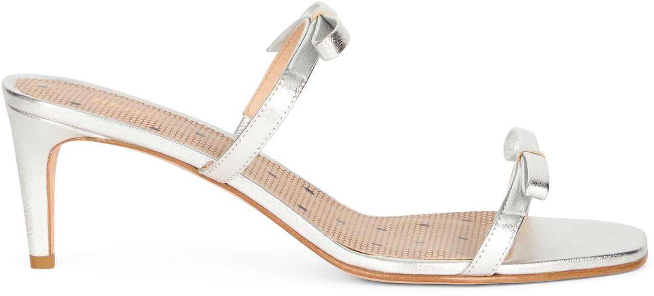 Valentino Elegant silver-colored sandal Zilver