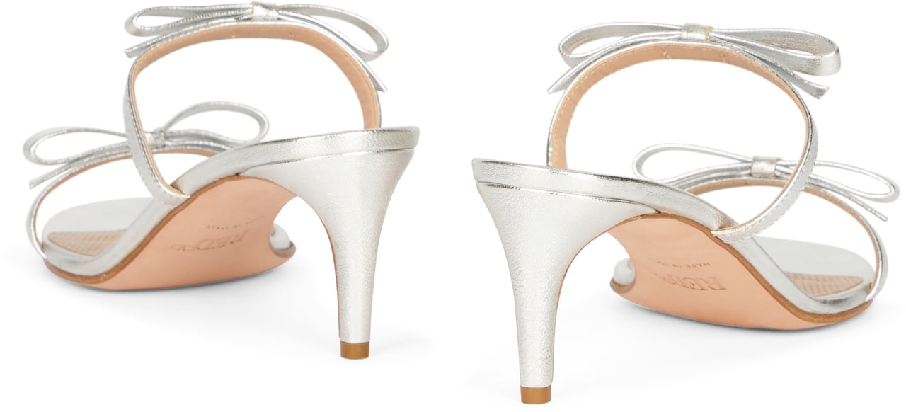 Valentino Elegant silver-colored sandal Zilver