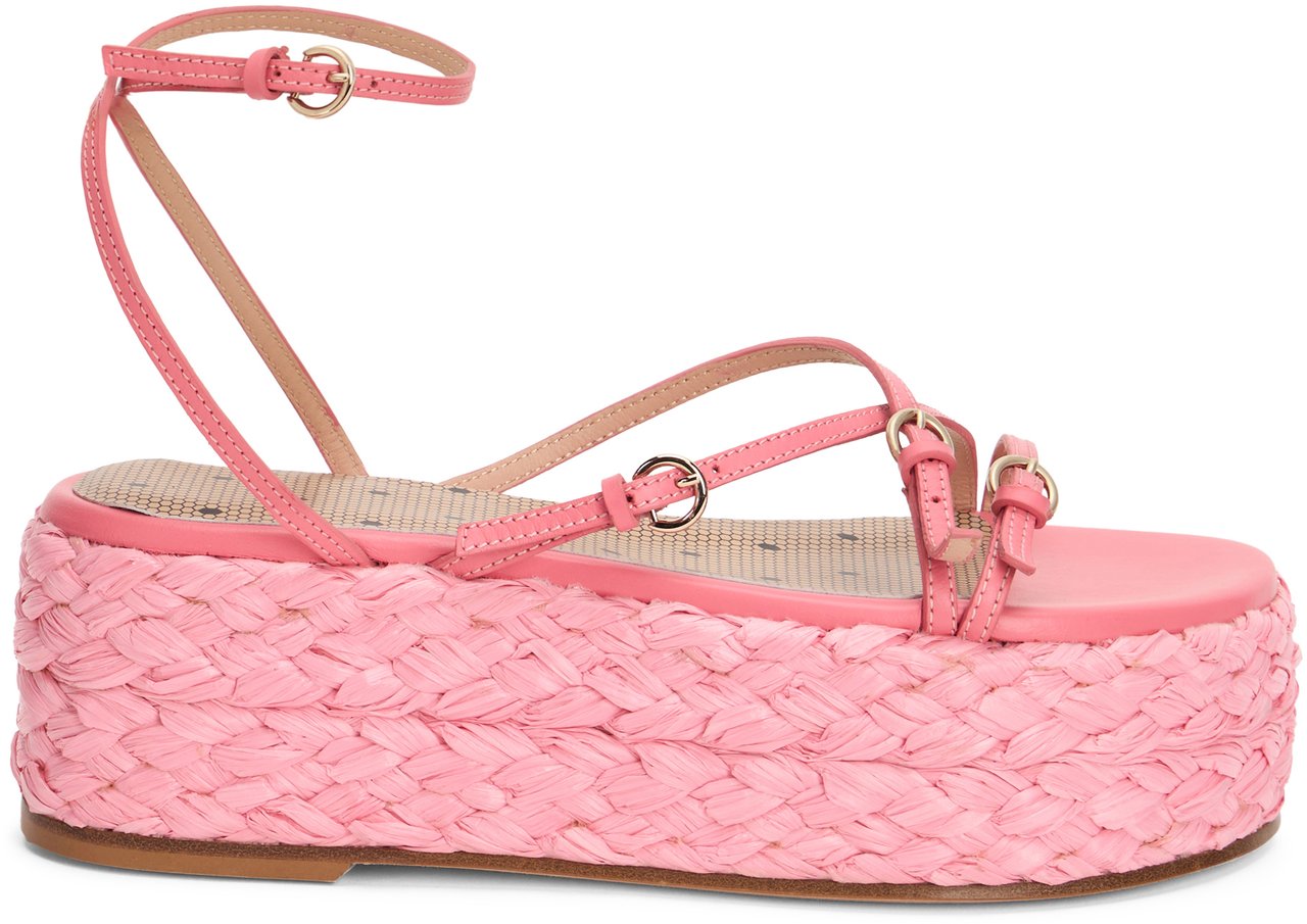 Valentino Elegant pink sandals with comfortable platform sole Roze