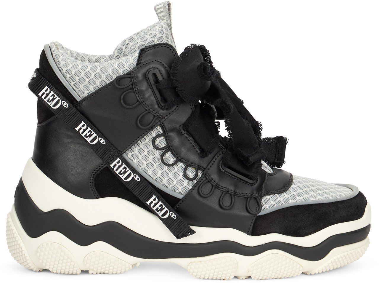 Valentino High sneaker with trendy design Zwart