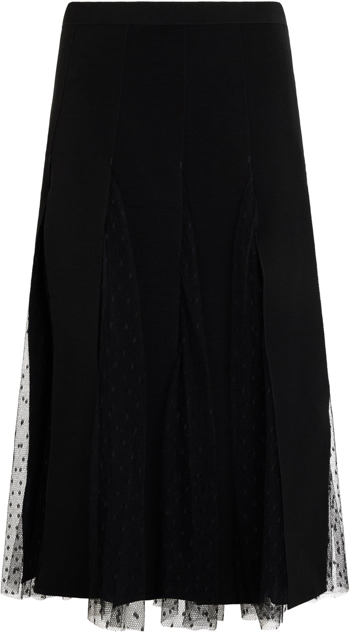 Valentino Elegant and versatile black skirt. Zwart
