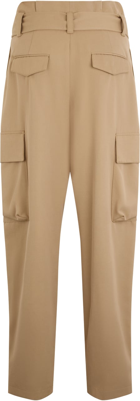 Valentino Beige lightweight pants with a high waist chic. Beige