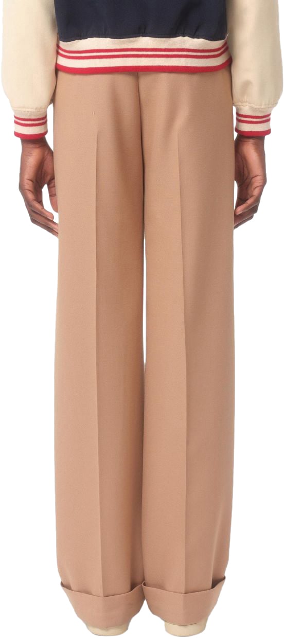 Valentino Trousers Camel Beige