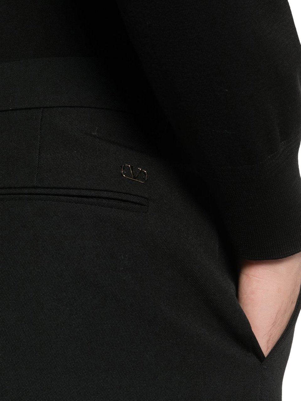 Valentino Trousers Black Zwart