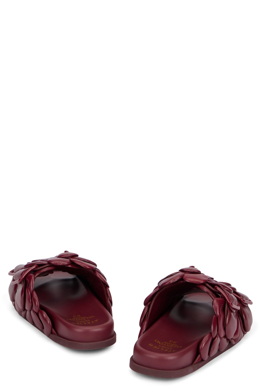 Valentino Leather slides Rood