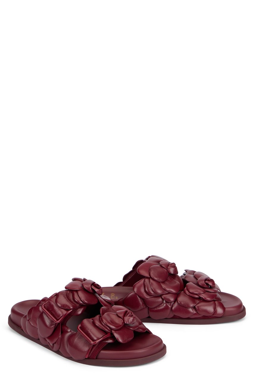 Valentino Leather slides Rood