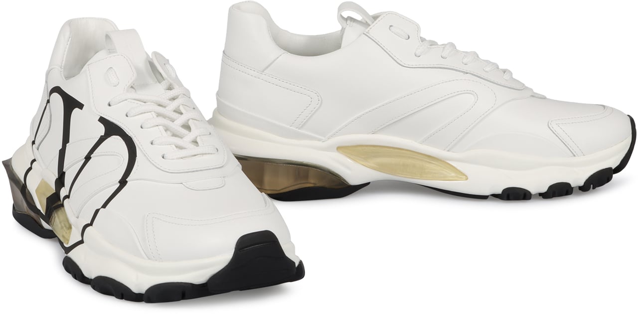 Valentino Valentino Garavani - Leather sneakers Zwart