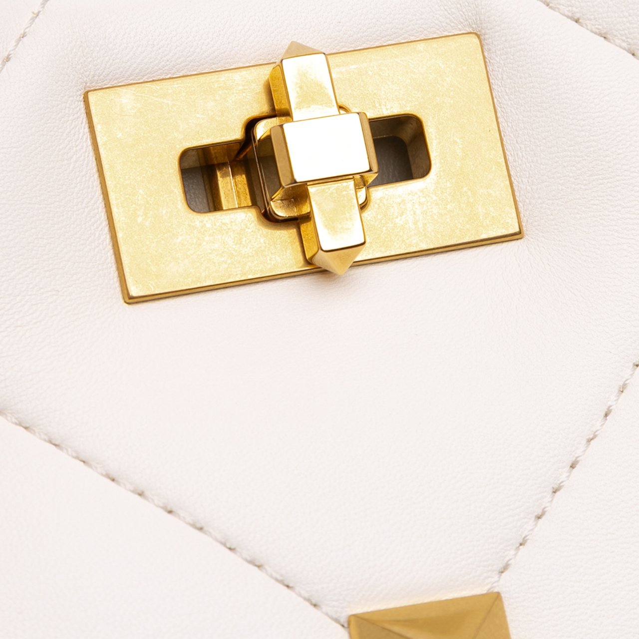 Valentino Small Nappa Roman Stud The Handle Bag Wit