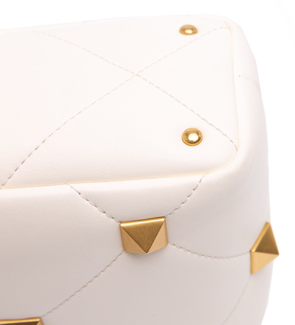 Valentino Small Nappa Roman Stud The Handle Bag Wit