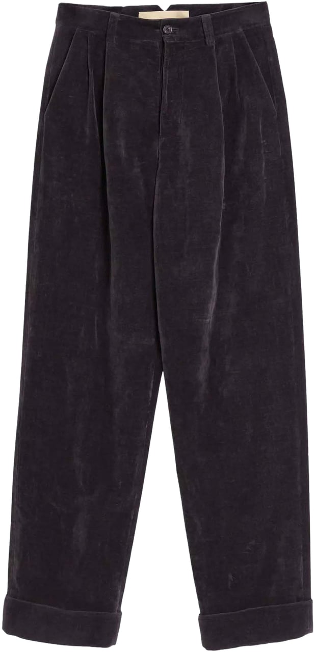 Valentino WASHED VELVET PANTS Blauw