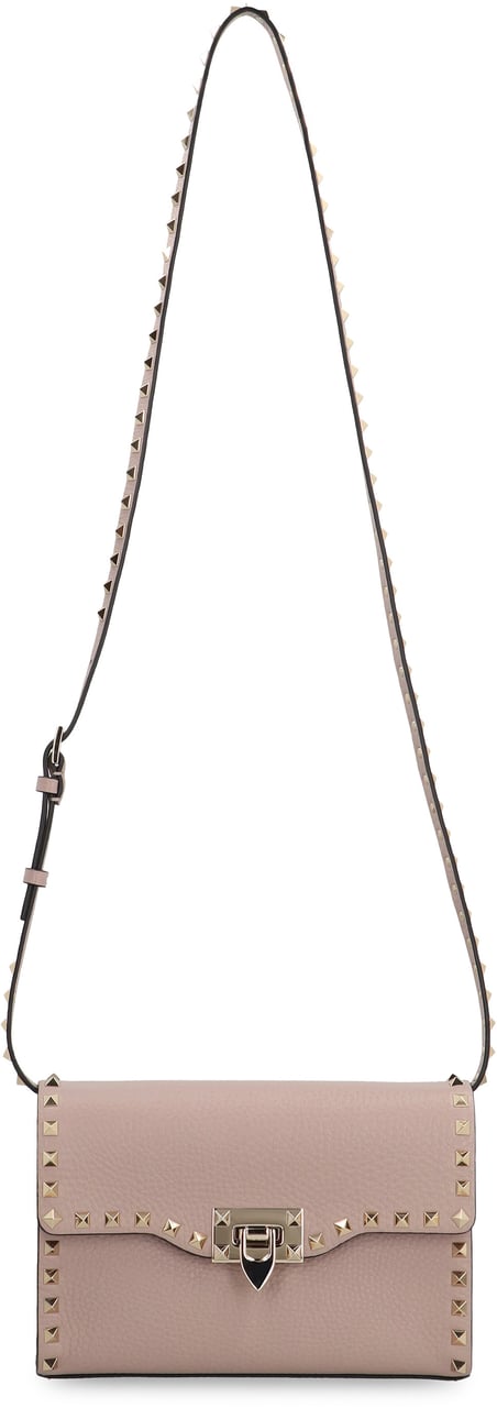 Valentino Rockstud Piccola Leather crossbody bag Neutraal