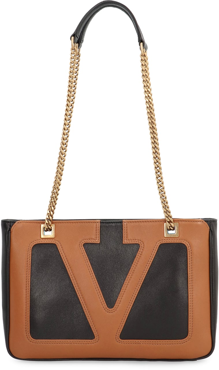 Valentino Viva Superstar Piccola Smooth leather tote bag Zwart