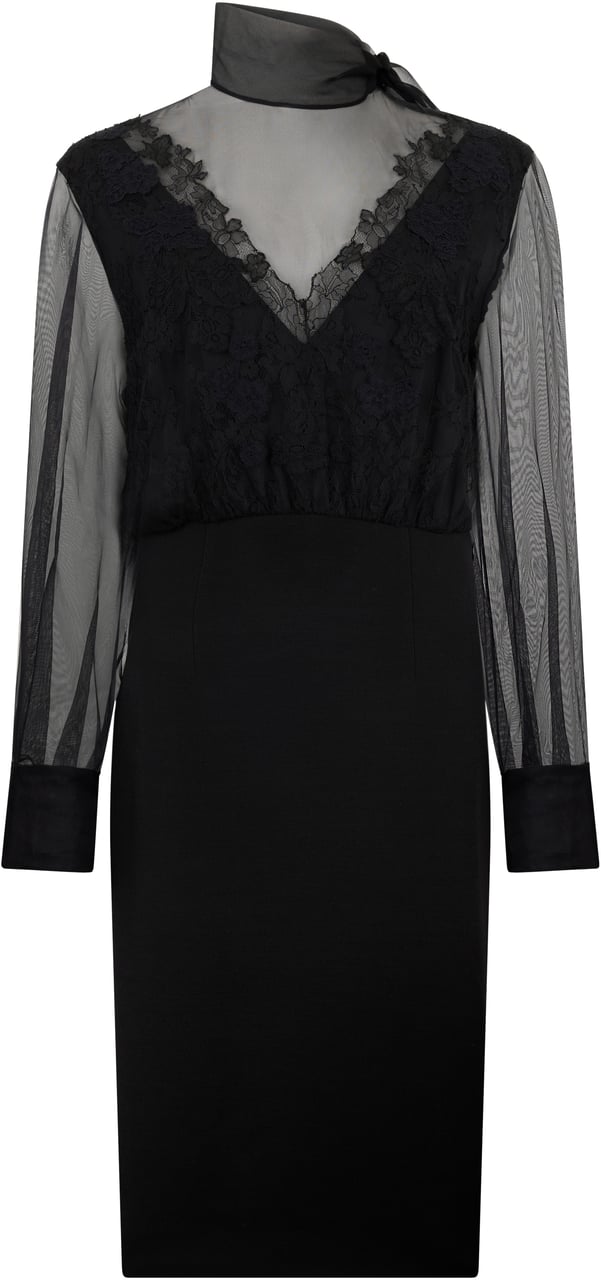 Valentino Elegant black dress Zwart