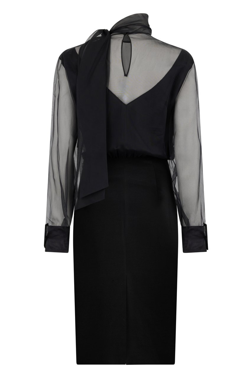 Valentino Elegant black dress Zwart