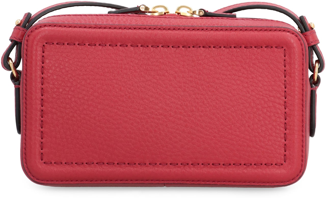 Valentino Alltime Leather mini crossbody bag Rood
