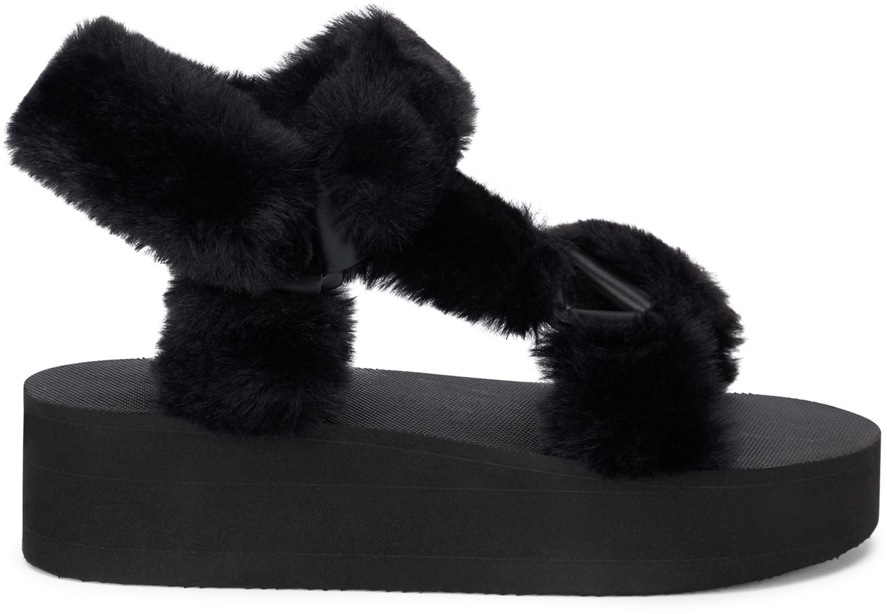 Valentino Modern black sandals, comfortable and versatile. Zwart