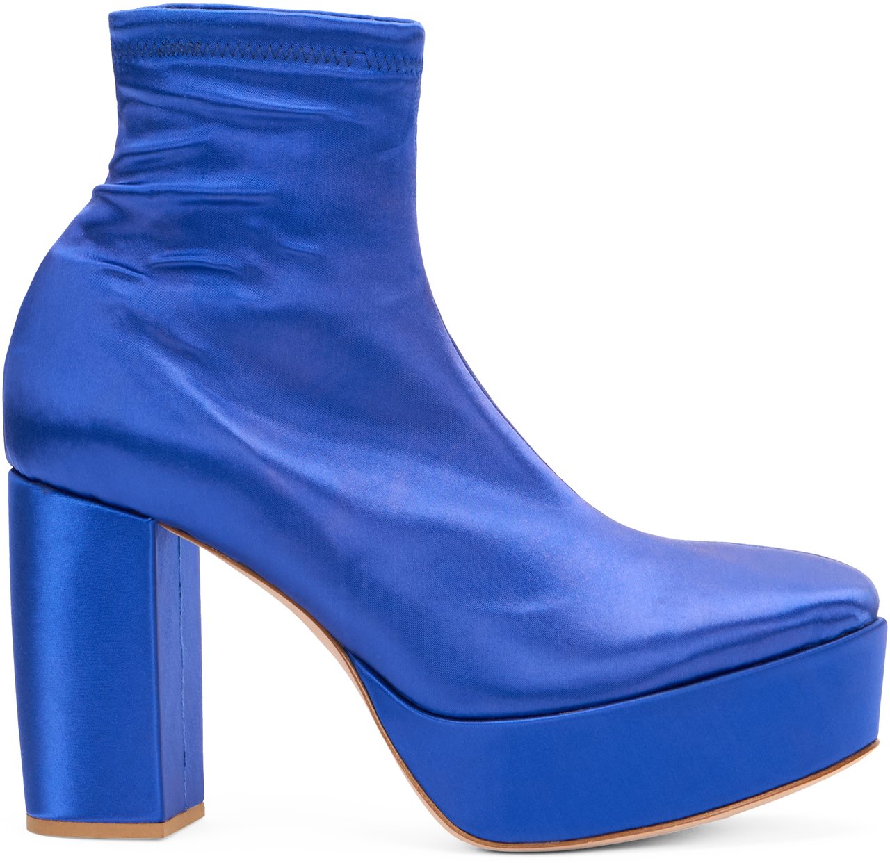 Valentino Blue ankle boots with high heel, elegant and chic. Blauw