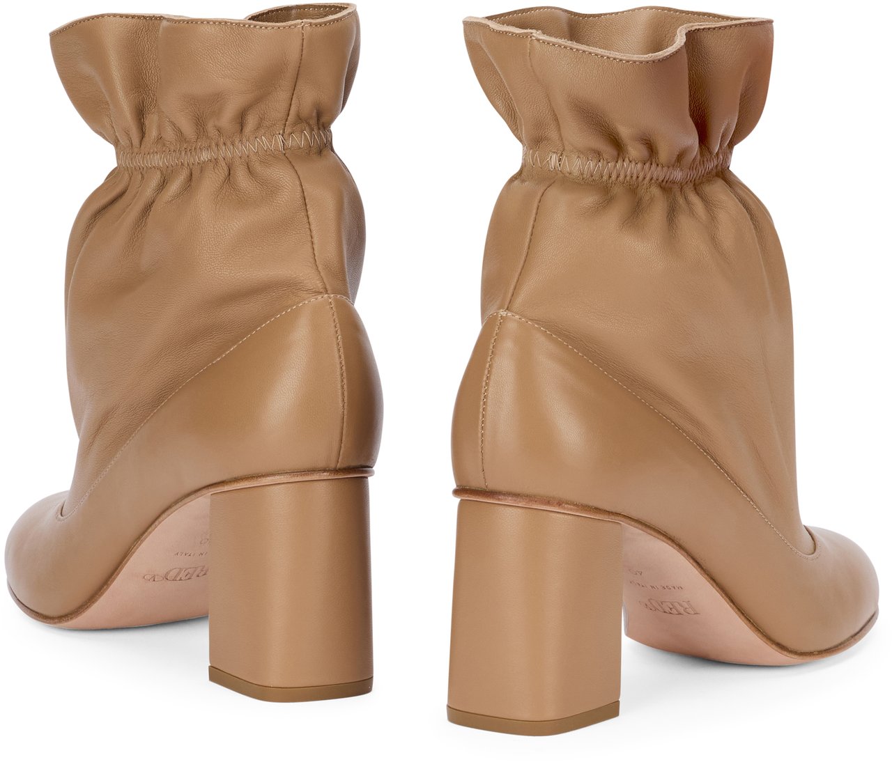 Valentino Beige ankle boot with heel, elegant and versatile. Beige