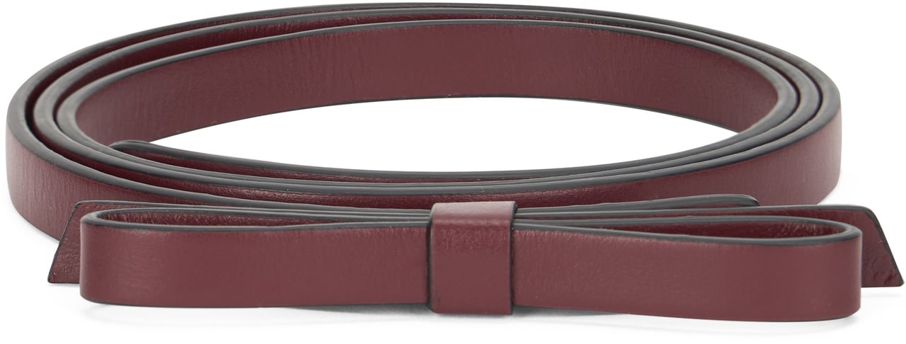 Valentino Bordeaux color belt, minimalist and elegant. Rood