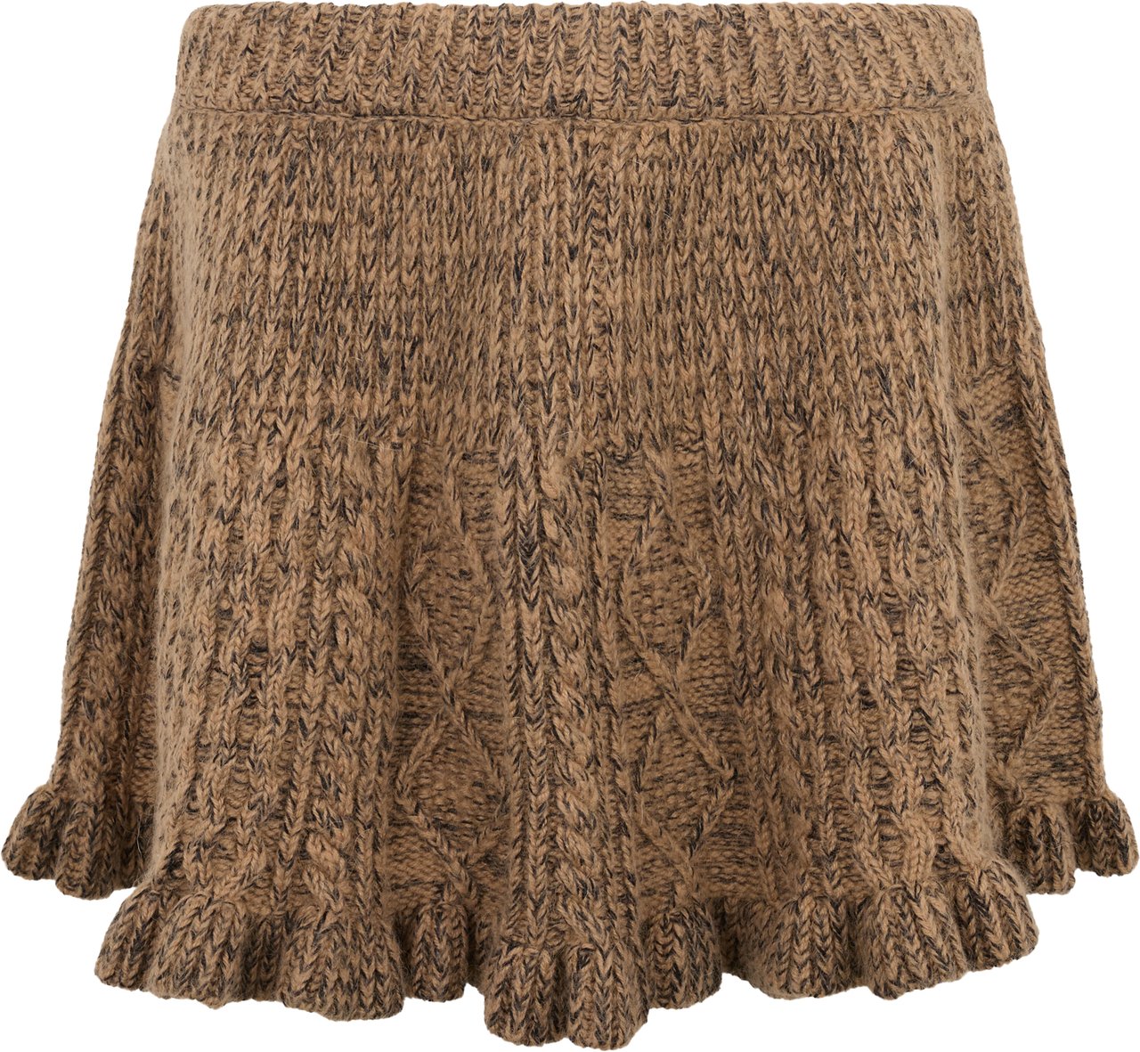 Valentino Brown flared short skirt, comfort and style guaranteed. Zwart