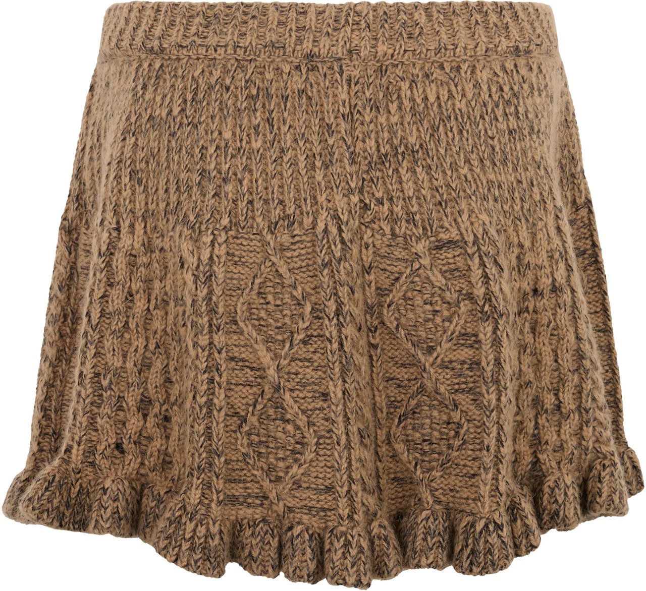 Valentino Brown flared short skirt, comfort and style guaranteed. Zwart