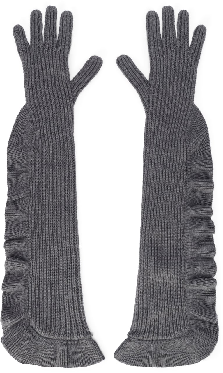 Valentino Elegant and versatile gray gloves. Grijs