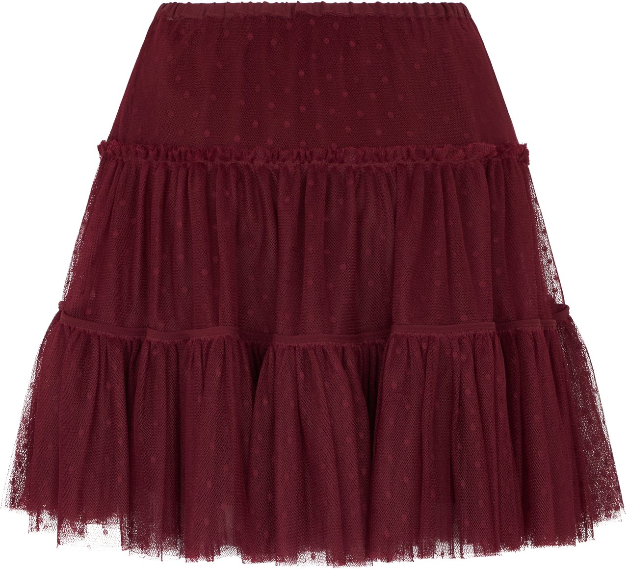 Valentino Bordeaux pleated skirt soft and versatile. Rood