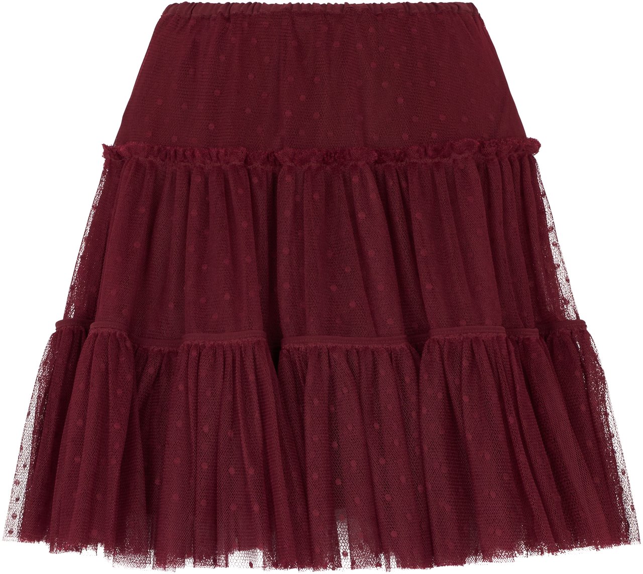 Valentino Bordeaux pleated skirt soft and versatile. Rood