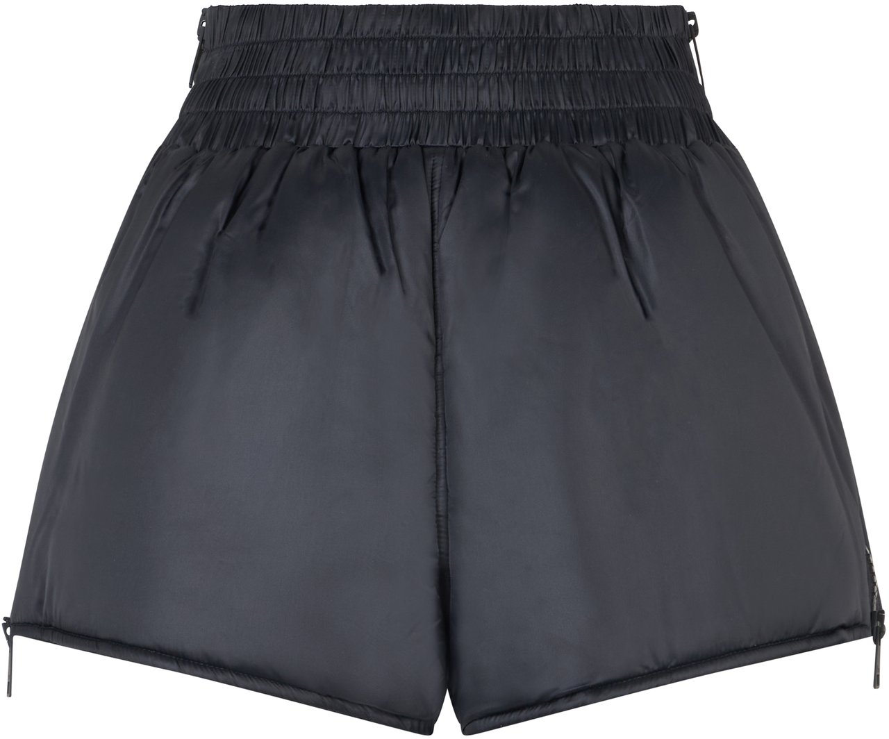 Valentino Black shorts with elastic waistband, versatile and modern. Zwart