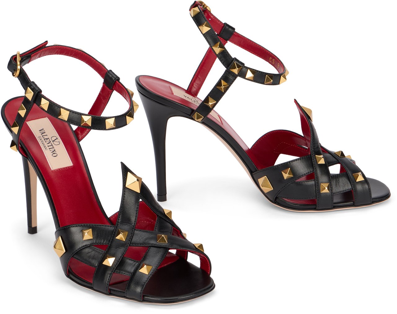 Valentino Sandals with studs Zwart