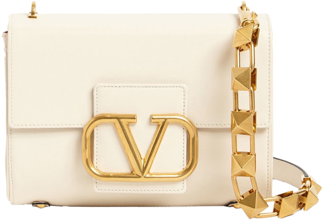 Valentino Shoulder bag with golden details Neutraal