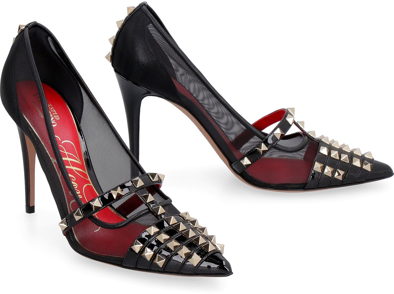 Valentino Pointy-toe pumps Zwart