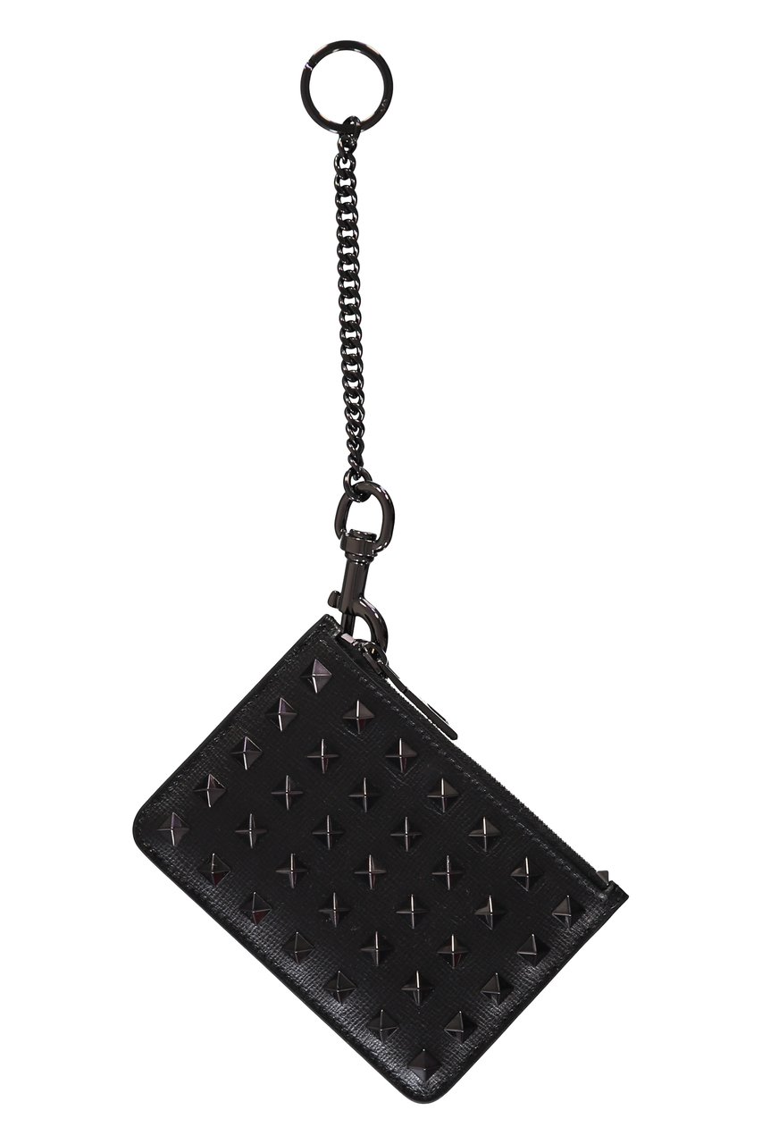 Valentino Leather card holder Zwart