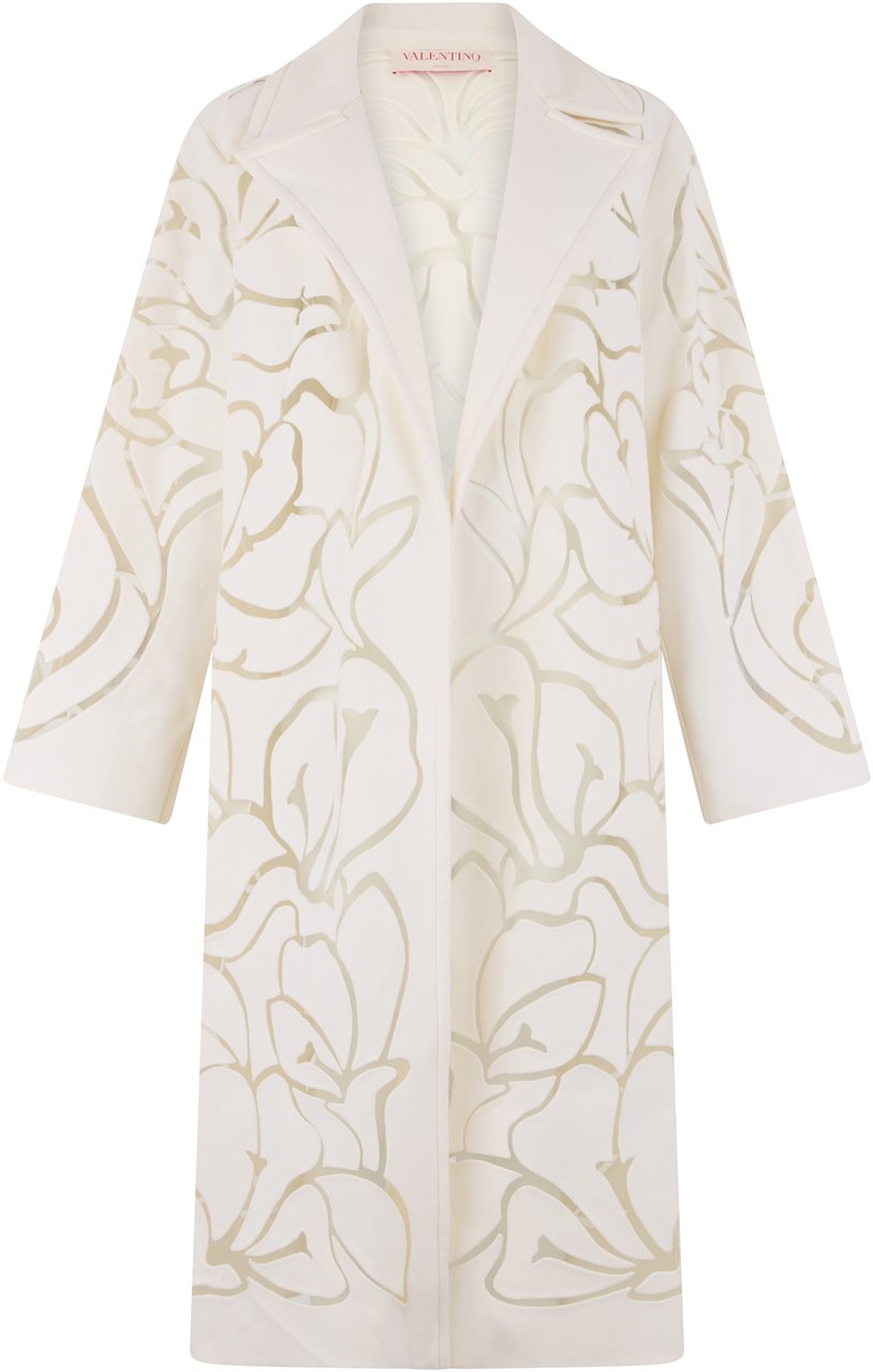 Valentino Long wool coat Neutraal