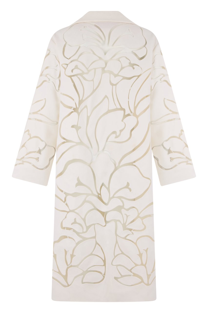 Valentino Long wool coat Neutraal