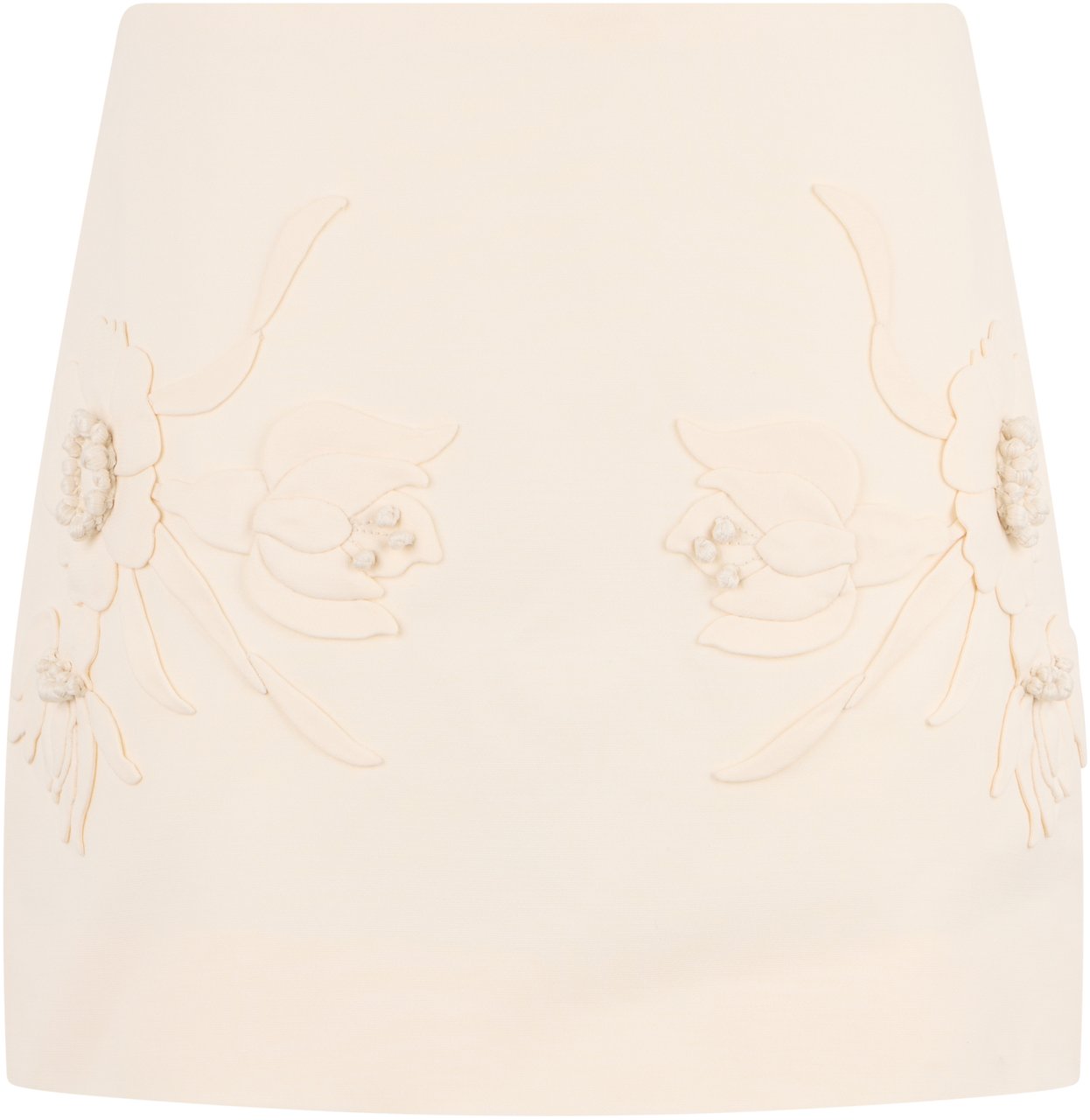 Valentino Gonna with floral applications Neutraal