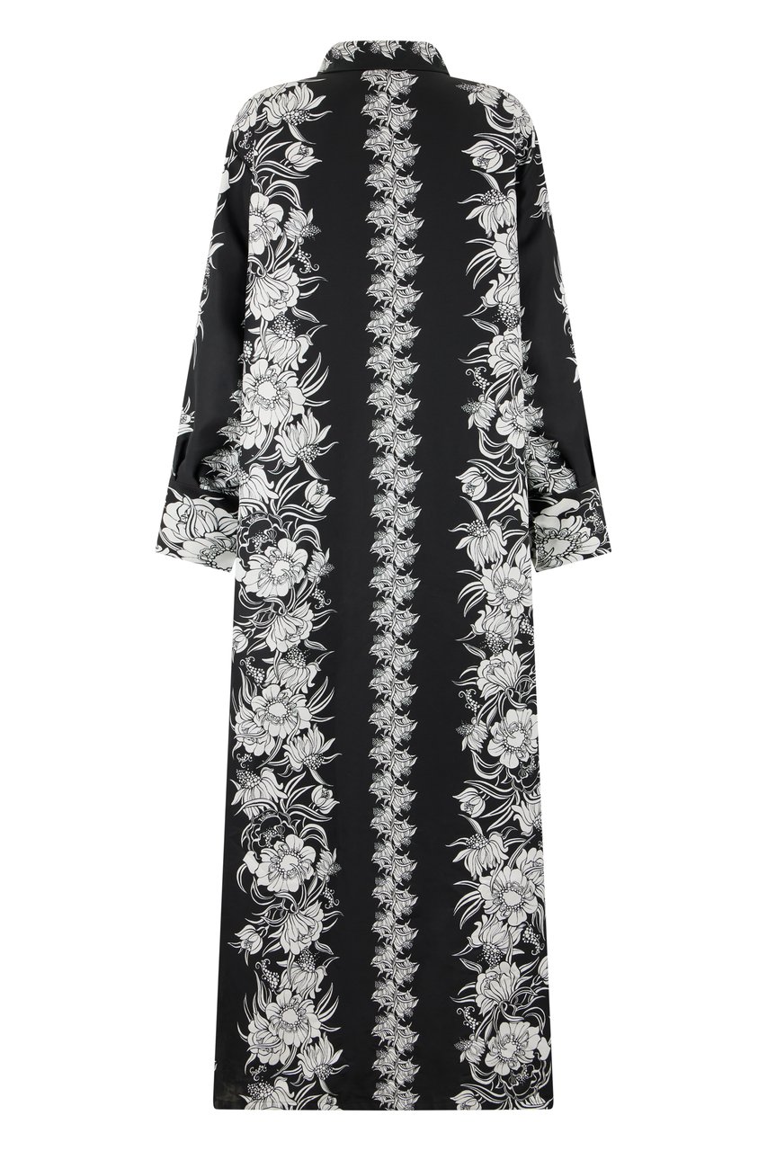 Valentino Long floral dress Zwart