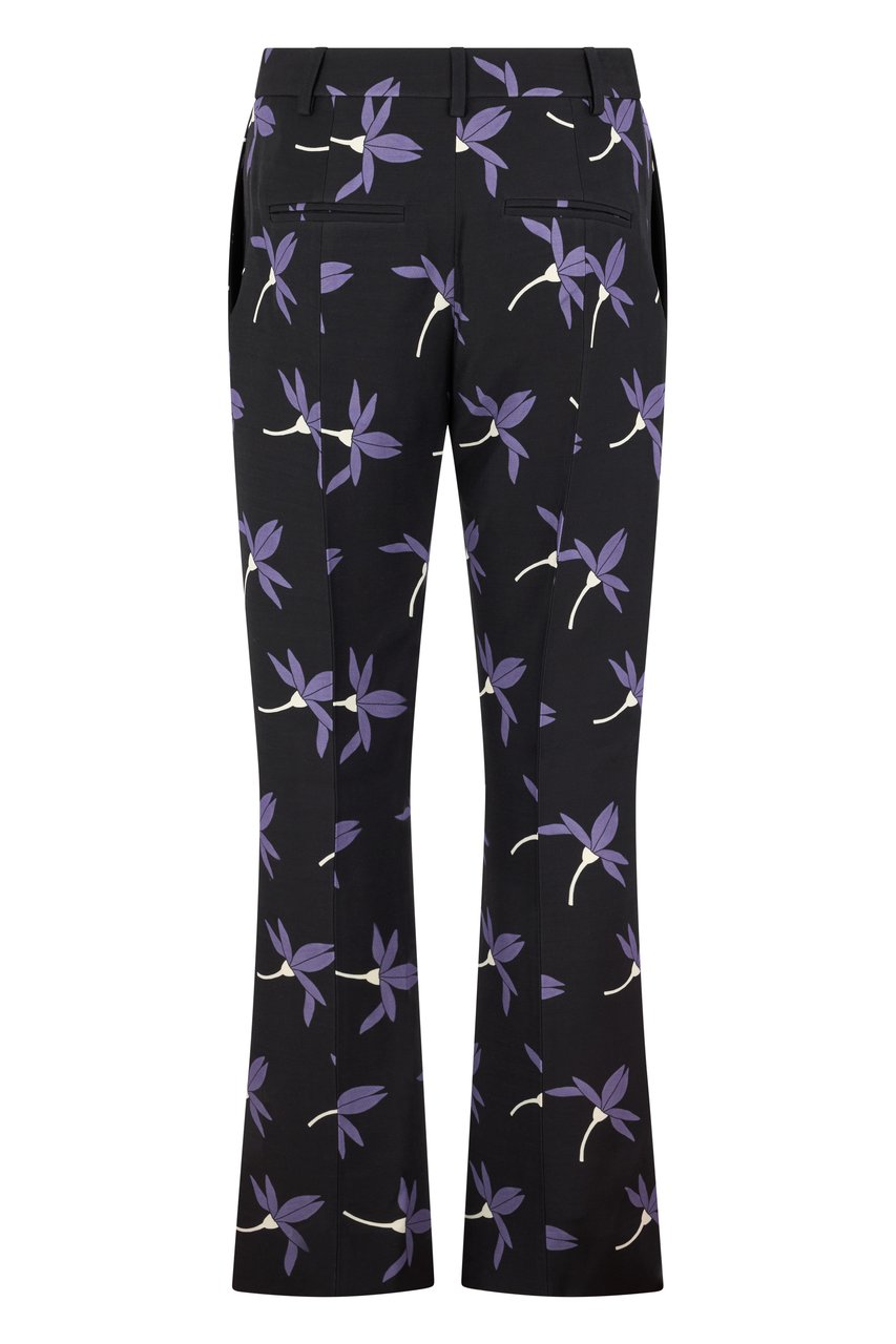 Valentino Printed cropped pants Zwart