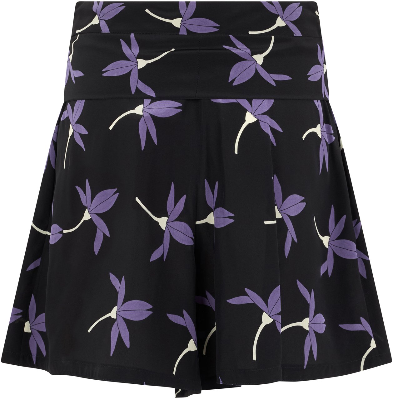 Valentino Printed silk shorts Zwart