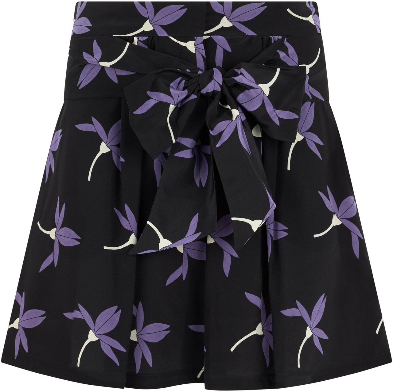 Valentino Printed silk shorts Zwart
