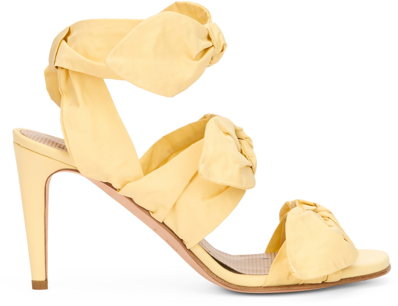 Valentino Elegant yellow sandal with high heel. Geel