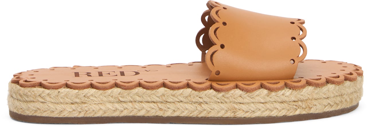 Valentino Camel colored elegant sandal with platform sole. Neutraal