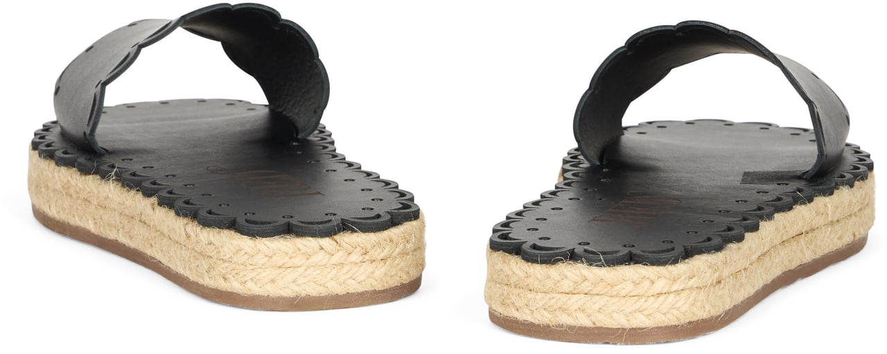 Valentino Black sandals with an elegant and summery design. Zwart