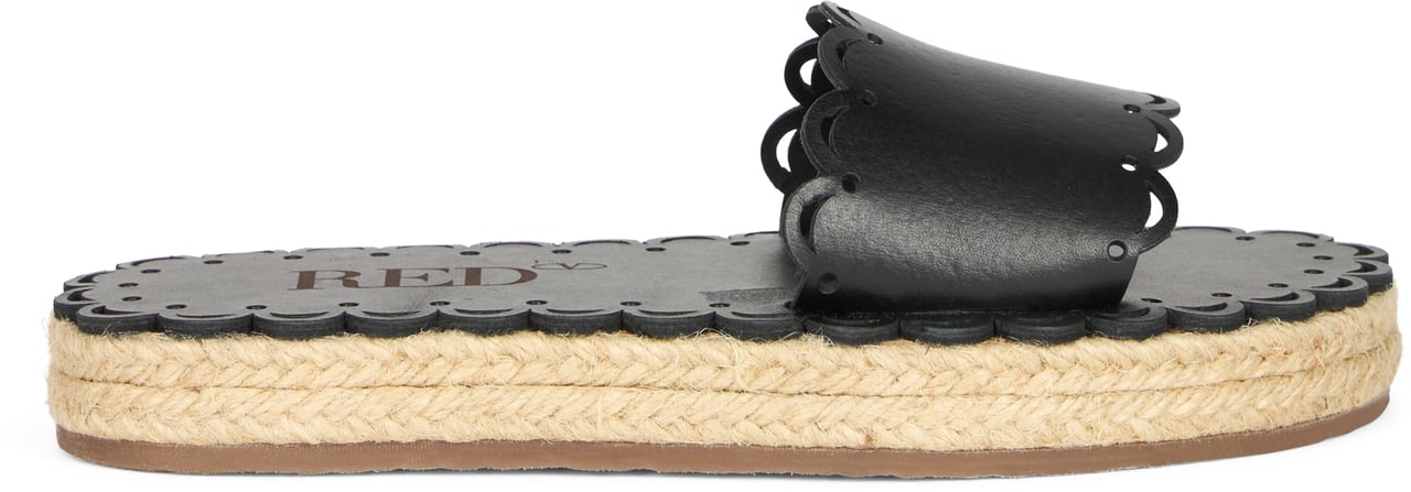 Valentino Black sandals with an elegant and summery design. Zwart